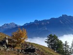 Samedi 11 octobre 2025 10h47 La plaine côté St-Maurice-Martigny toujours sous le stratus